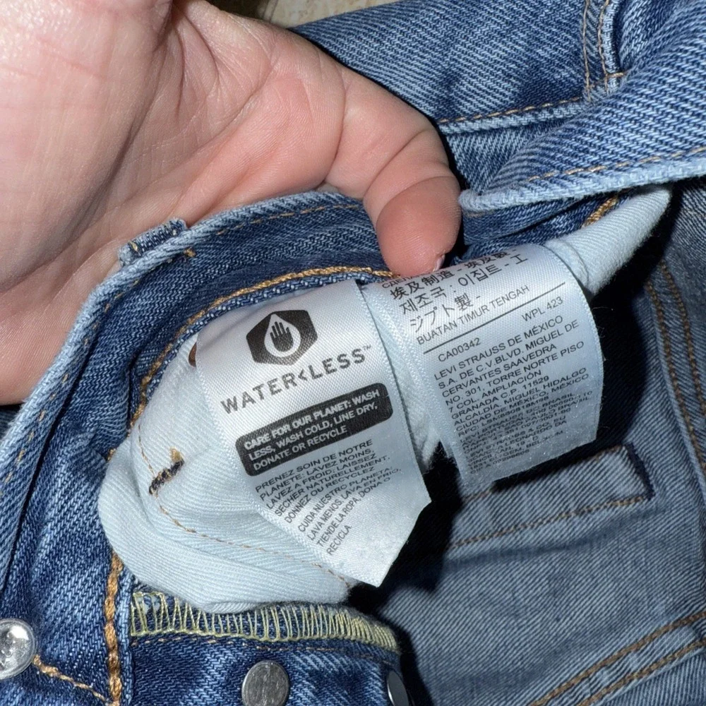 Levi's Premium 501‎ '93 Straight Jeans Blue W\ Stretch Men's 32X34. 4708